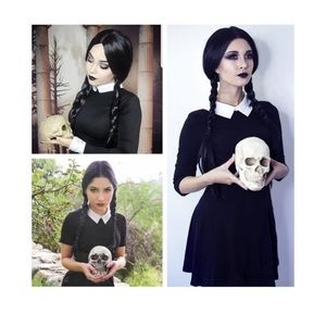 Cosplay Wednesday Addams Style Wig